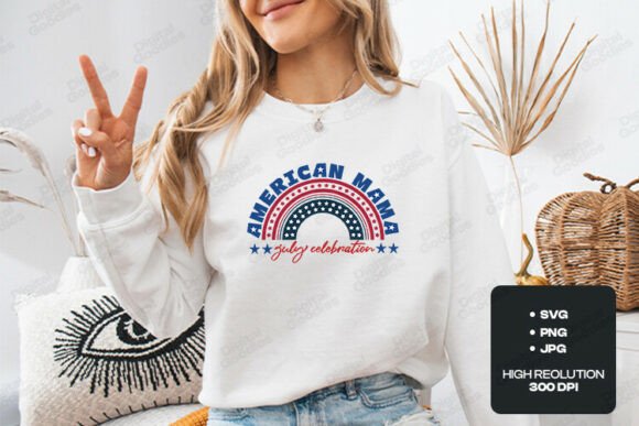 American Mama July Celebration SVG Graphics