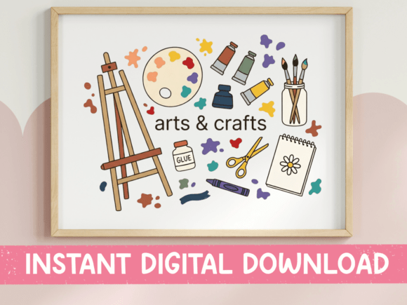 Arts and Crafts Studio SVG PNG Print