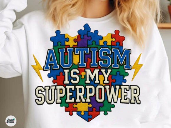 Autism is My Superpower PNG Design