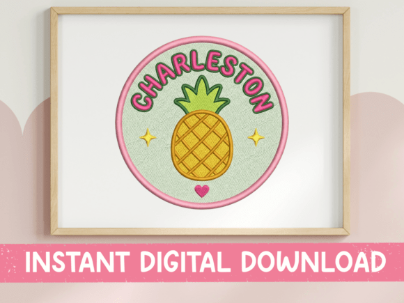 Charleston Pineapple Patch SVG: Graphics & T-Shirt Designs