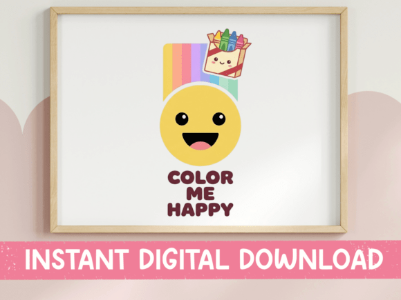Color Me Happy Art SVG Design