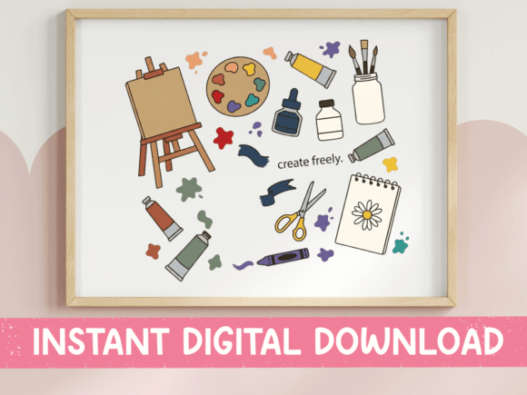 Create Freely Art Studio SVG PNG Print