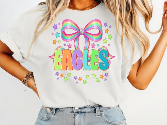 Eagles Preppy School Coquette T-Shirt Graphics