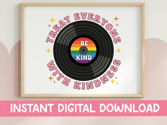 Graphics for T-Shirt Designs: Treat Everyone with Kindness SVG