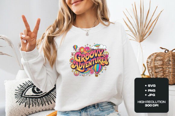 Groovy Adventures Retro SVG Art Graphics