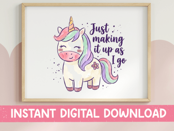 Just Making It Up Unicorn SVG Graphics for T-Shirt Designs