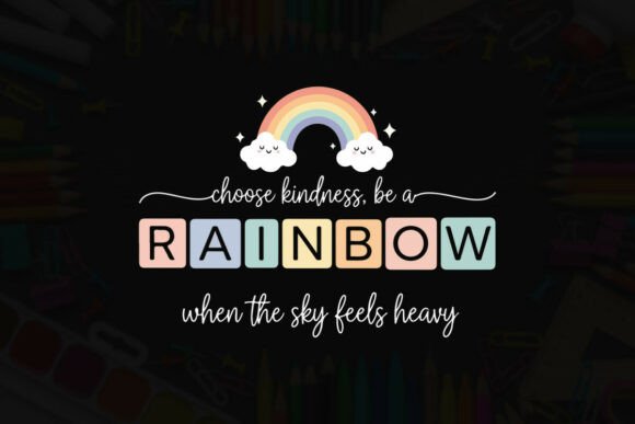 Kindness Rainbow for Heavy Sky Tee Graphics