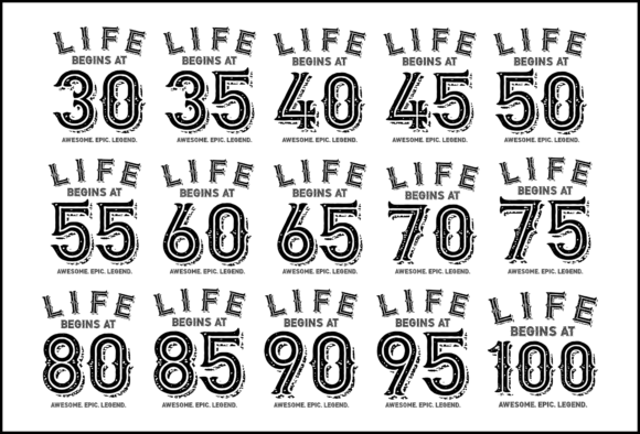 Life Begins at T-shirt Bundle: Graphics for Crafts