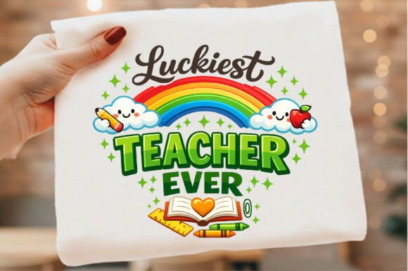 Luckiest Teacher Ever St Patricks Day Graphics
