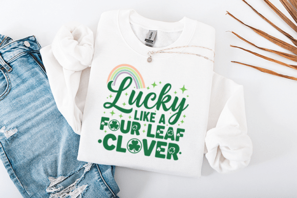 Lucky Four Leaf Clover St Patricks Graphics