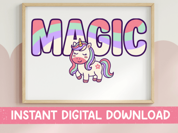 Magic Unicorn SVG for T-Shirt Designs
