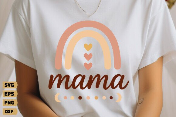 Mama Rainbow SVG PNG, Mother's Day Svg