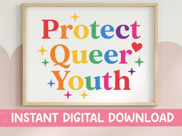 Protect Queer Youth SVG PNG Sparkle
