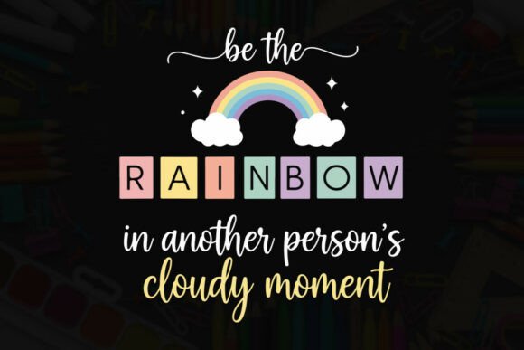 Rainbow for Cloudy Moment Design Graphics