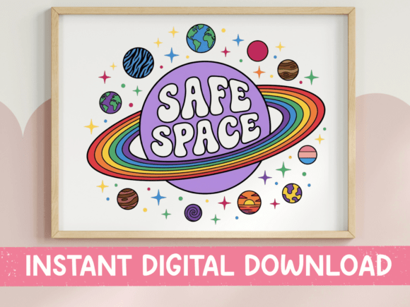 Safe Space SVG PNG Planet Solar System Graphics