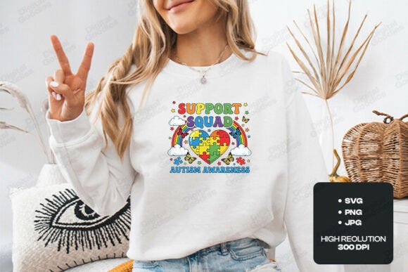 Support Squad Autism Awareness Design